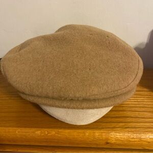 Vintage Pendleton Men's Tan Wool Newsboy Hat